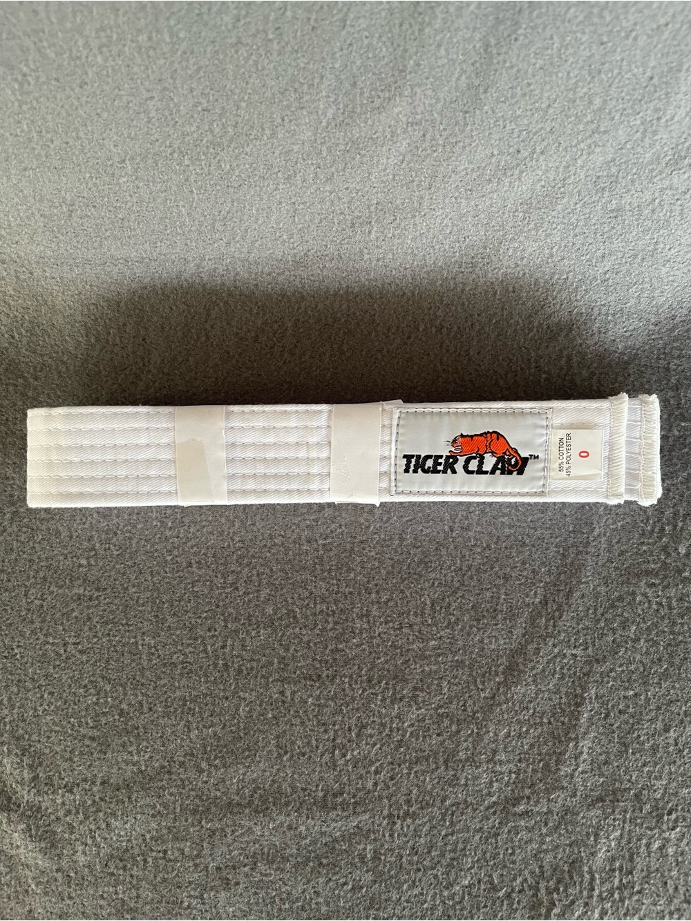 Tiger Claw NWT White Belt Size 0 Karate TKD Martial Arts Ranking Uniform Gear